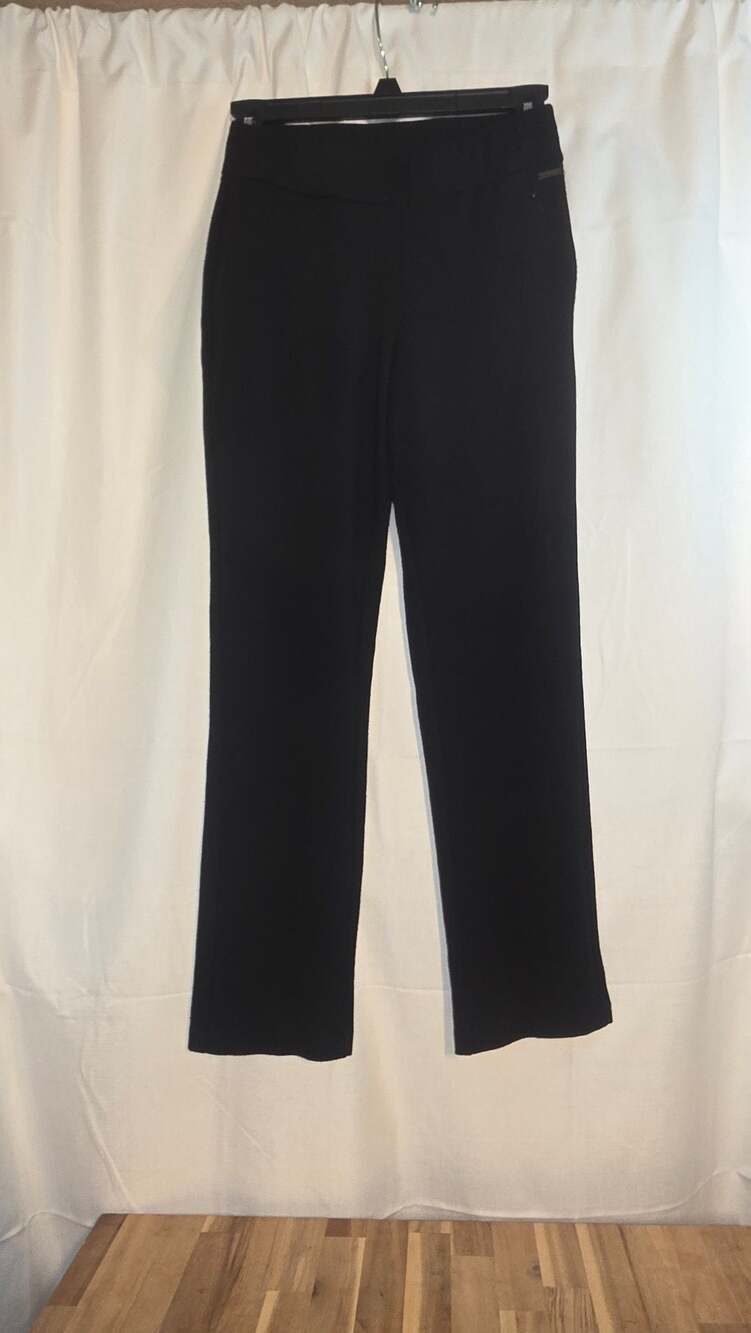 T Tahari Women's Black Pull-On Stretch Dress Pants Size XS